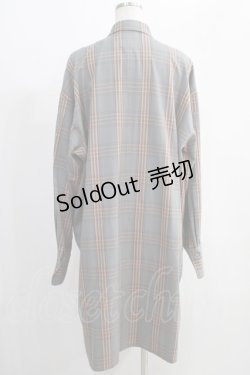 画像3: MILKBOY / LONG SHIRTS  グレー×オレンジチェック H-25-01-10-028-MB-BL-KB-ZH