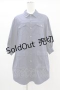 Jane Marple Dans Le Salon / Flight-sleeve shirt dress M ライトネイビー H-25-06-15-1009-JM-OP-KB-ZH