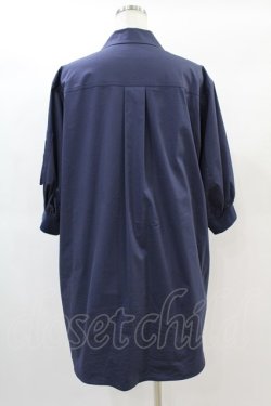 画像2: Jane Marple Dans Le Salon / Flight-sleeve shirt dress M ライトネイビー H-25-01-10-1008-JM-OP-KB-ZT027