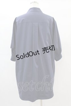 画像2: Jane Marple Dans Le Salon / Flight-sleeve shirt dress M ライトネイビー H-25-06-15-1009-JM-OP-KB-ZH