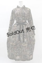 Jane Marple / Grimm stained glassギャザードレス M ブラック H-25-01-10-1013-JM-OP-KB-ZH