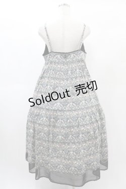 画像2: Jane Marple Dans Le Salon / Strawberry Thiefストラップドレス M ブラック H-25-01-10-1014-JM-OP-KB-ZH