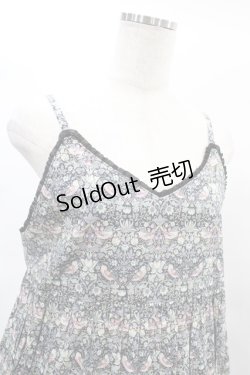 画像4: Jane Marple Dans Le Salon / Strawberry Thiefストラップドレス M ブラック H-25-01-10-1014-JM-OP-KB-ZH