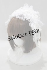 MARBLE / レースリボンヘッドドレス  白 H-25-01-10-076-GO-AC-KB-ZH
