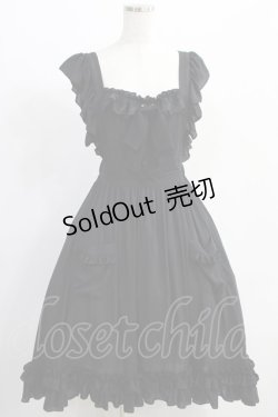 画像1: Vallee lys / Enchanting Maiden Apron  ブラック H-25-01-10-002-GO-OP-KB-ZH