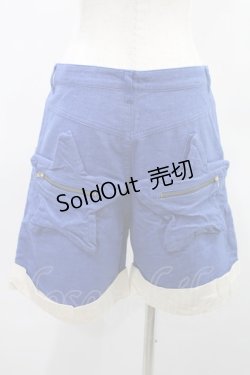 画像2: MALKOMALKA / スターポケットパンツ  青 H-25-01-11-1008-PU-PA-KB-ZT016