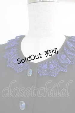 画像5: Moi-meme-Moitie / Rose Garden刺繍サンドレス 9号 黒×青 H-25-01-11-001-MO-OP-KB-ZH