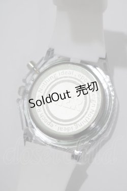 画像3: NieR Clothing / 光るクリスタルシリコンウォッチ  ホワイト H-25-01-11-024-PU-ZA-KB-ZH