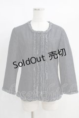 INGEBORG / デニムフリルジャケット L ブルー H-25-01-12-048-LO-JA-NS-ZH