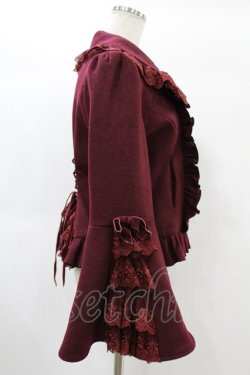 画像3: ATELIER PIERROT / Alettaショートコート 1 ボルドー H-25-01-12-1005-EL-CO-KB-ZT-C042