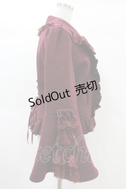 画像3: ATELIER PIERROT / Alettaショートコート 1 ボルドー H-25-01-12-1005-EL-CO-KB-ZT-C042