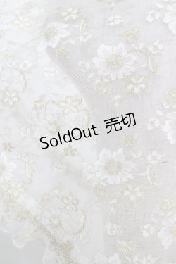 画像3: metamorphose / レースストール Free オフ白×ゴールド H-25-01-12-067-ME-ZA-NS-ZH