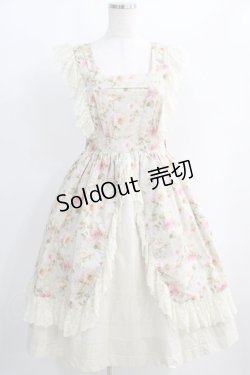 画像1: Victorian maiden / ヴィクトリアンローズジャンパースカート Free アイボリー H-25-01-12-013-CL-OP-NS-ZH