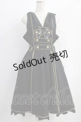 metamorphose / 【プラスサイズ】Magicalフード付きジャンパースカート プラスサイズ ブラック H-25-01-12-015-ME-OP-NS-ZH