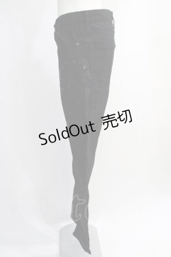 画像2: HYSTERIC GLAMOUR / WICKED STARプリントストレッチチノスリムパンツ 31 ブラック H-25-01-13-043-PU-PA-KB-ZH