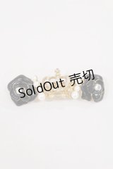 JESUS DIAMANTE / スペシャルローズ王冠バレッタ  ブラック H-25-01-13-1039-JE-AC-NS-ZH