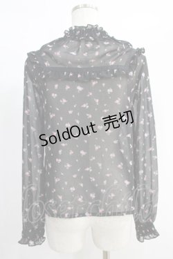画像3: MILK / シフォンフリルハイネックトップス  ブラック H-25-01-13-070-ML-TO-KB-ZH