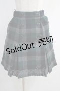 MILK / TOMスカート  ネイビー×グリーンチェック H-25-01-13-011-ML-SK-KB-ZT204