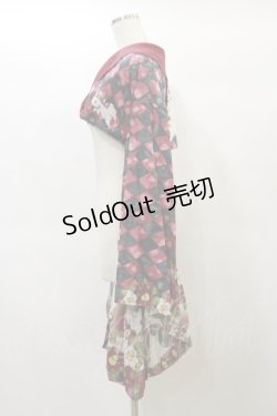 画像3: Royal Princess Alice / 大正浪漫ニャンコ日和（たまコラボ）振袖ジャケット Free レッド H-25-01-14-092-LO-OP-NS-ZH