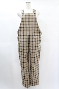 MILKBOY / CHECK SALOPETTE PANTS  ベージュ H-25-01-15-1038-MB-PA-KB-ZH