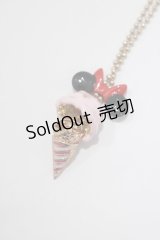 Q-pot. / ミニーマウス/アイスクリームネックレス  ストロベリーアイス H-25-01-15-079-QP-AC-KB-ZH