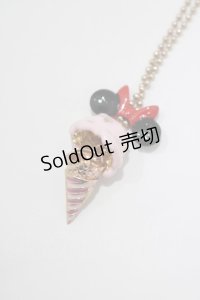 Q-pot. / ミニーマウス/アイスクリームネックレス  ストロベリーアイス H-25-01-15-079-QP-AC-KB-ZH