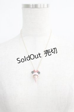 画像2: Q-pot. / ミニーマウス/アイスクリームネックレス  ストロベリーアイス H-25-01-15-079-QP-AC-KB-ZH