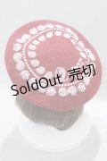 Q-pot. / ホイップクリームベレー帽  レッド H-25-01-15-019-QP-AC-KB-ZH