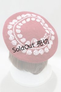 Q-pot. / ホイップクリームベレー帽  レッド H-25-01-15-019-QP-AC-KB-ZH