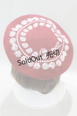 画像1: Q-pot. / ホイップクリームベレー帽  レッド H-25-01-15-019-QP-AC-KB-ZH
