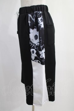 画像2: NieR Clothing / 切替ハーフパンツ  黒×白 H-25-01-16-031-PU-PA-KB-ZT265