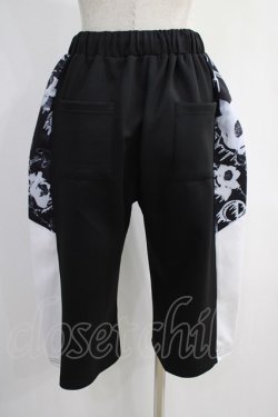 画像3: NieR Clothing / 切替ハーフパンツ  黒×白 H-25-01-16-031-PU-PA-KB-ZT265