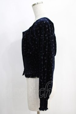 画像2: Candy Stripper / FLOWER VELOUR   ネイビー H-25-01-16-050-PU-TO-KB-ZT107