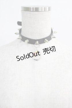 画像1: NieR Clothing / チョーカー  黒 H-25-01-16-071-PU-AC-KB-ZH