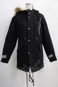 KRY CLOTHING / フェイクファーモッズコート  黒 H-25-01-16-020-EL-CO-KB-ZT-C036