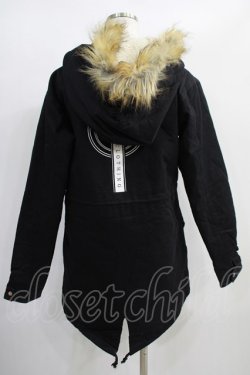 画像3: KRY CLOTHING / フェイクファーモッズコート  黒 H-25-01-16-020-EL-CO-KB-ZT-C036