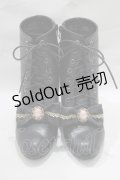 Queen Bee / カメオリボンショートブーツ L ブラック H-25-01-17-080-EL-SH-NS-ZH