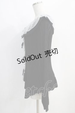 画像2: Ank Rouge / フリルリボンチュニックカーデ M ブラック H-25-01-18-053-CA-TO-NS-ZH