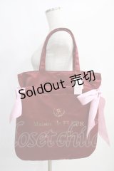 Maison de FLEUR / 選べるダブルリボントートバッグ  レッド/ピンク H-25-01-18-064-LO-BG-NS-ZH