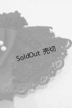 画像2: LIZ LISA / チュールレースお袖留め  ブラック H-25-01-18-070-LO-ZA-NS-ZH