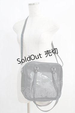 画像1: NieR Clothing / クリア切替バッグ  黒 H-25-01-19-1082-PU-BG-KB-ZH