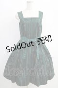 Jane Marple / レジメンタルストライプのドレス  ダークグリーン H-25-01-19-1002-JM-OP-KB-ZT439
