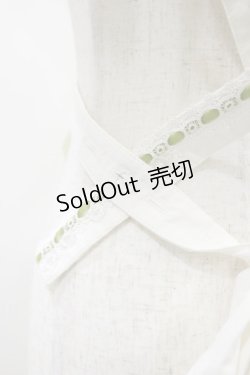 画像3: Hoshibako Works / ベルスーズすずらん刺繍エプロン Free オフ H-25-01-20-006-LO-OP-NS-ZH