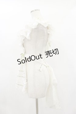 画像4: Hoshibako Works / ベルスーズすずらん刺繍エプロン Free オフ H-25-01-20-006-LO-OP-NS-ZH
