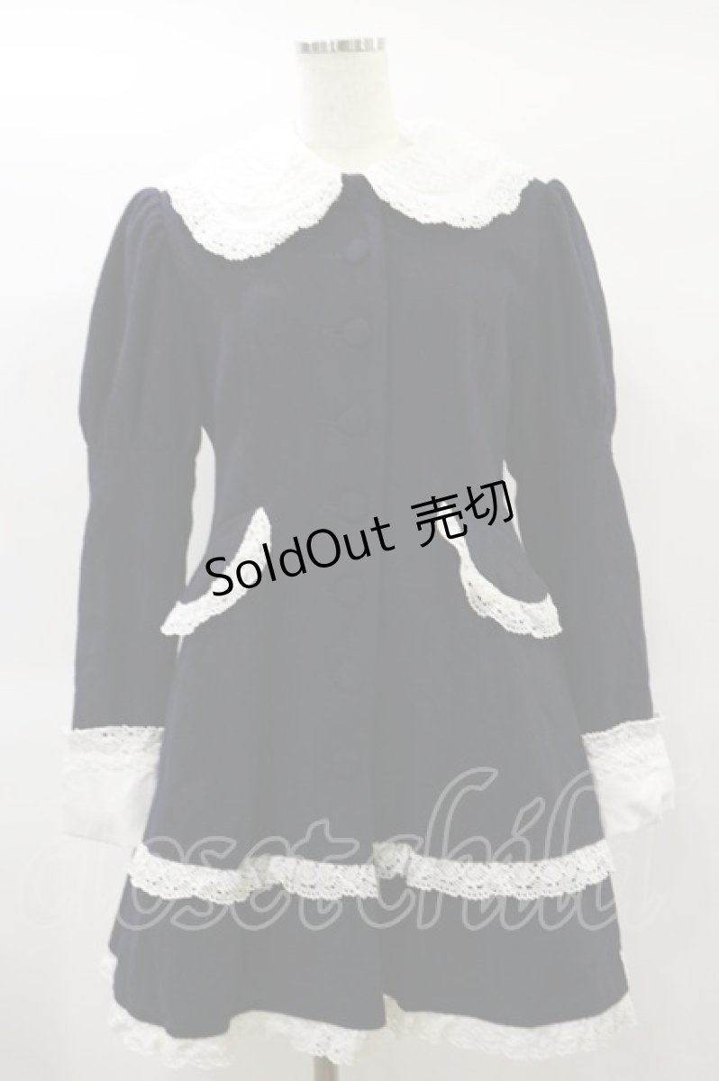 画像1: metamorphose / トーションレースコート Free ネイビー H-25-01-20-058-ME-CO-NS-ZH (1)