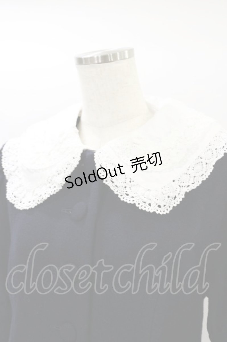 画像5: metamorphose / トーションレースコート Free ネイビー H-25-01-20-058-ME-CO-NS-ZH (5)