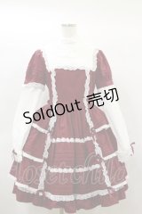 Angelic Pretty / 立ち襟ワンピース Free ボルドー H-25-01-20-068-AP-OP-NS-ZH