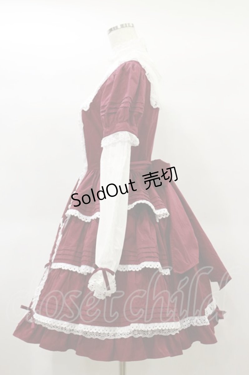 画像3: Angelic Pretty / 立ち襟ワンピース Free ボルドー H-25-01-20-068-AP-OP-NS-ZH (3)
