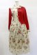 画像1: Jane Marple Dans Le Salon / Val de Loireリメイクドレス  light beige×red H-25-01-20-1070-JM-OP-KB-ZH (1)