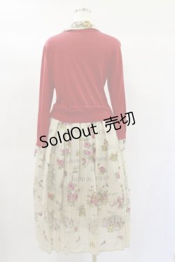 画像2: Jane Marple Dans Le Salon / Val de Loireリメイクドレス  light beige×red H-25-01-20-1070-JM-OP-KB-ZH